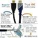 SecurOMax HDMI Cable 6ft - HDMI 2.0 Ready (UHD 4K @ 60Hz, 18Gbps) - Braided Cord (28AWG) - Ultra High Speed - Ethernet & Audio Return - Video 4K 2160p, HD 1080p, 3D - Xbox, PlayStation, PS3, PS4, PC