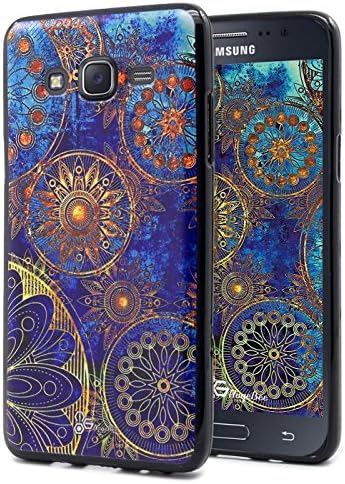 J5 Case, Galaxy J5 Case, Nznd [Ultra-Thin] Premium [Sculptural Art Texture] Soft TPU Protective Flexible Durable Case for Samsung Galaxy J5 2015 - Gear Wheel
