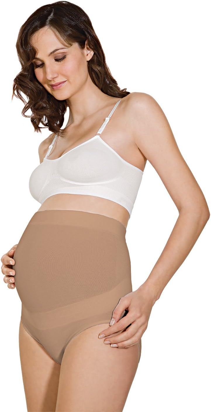 RelaxMaternity 5101 (Beige, XL) Milk Fibre Over The Bump Maternity Knickers