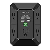 USB Wall Charger, Surge Protector, QINLIANF 5