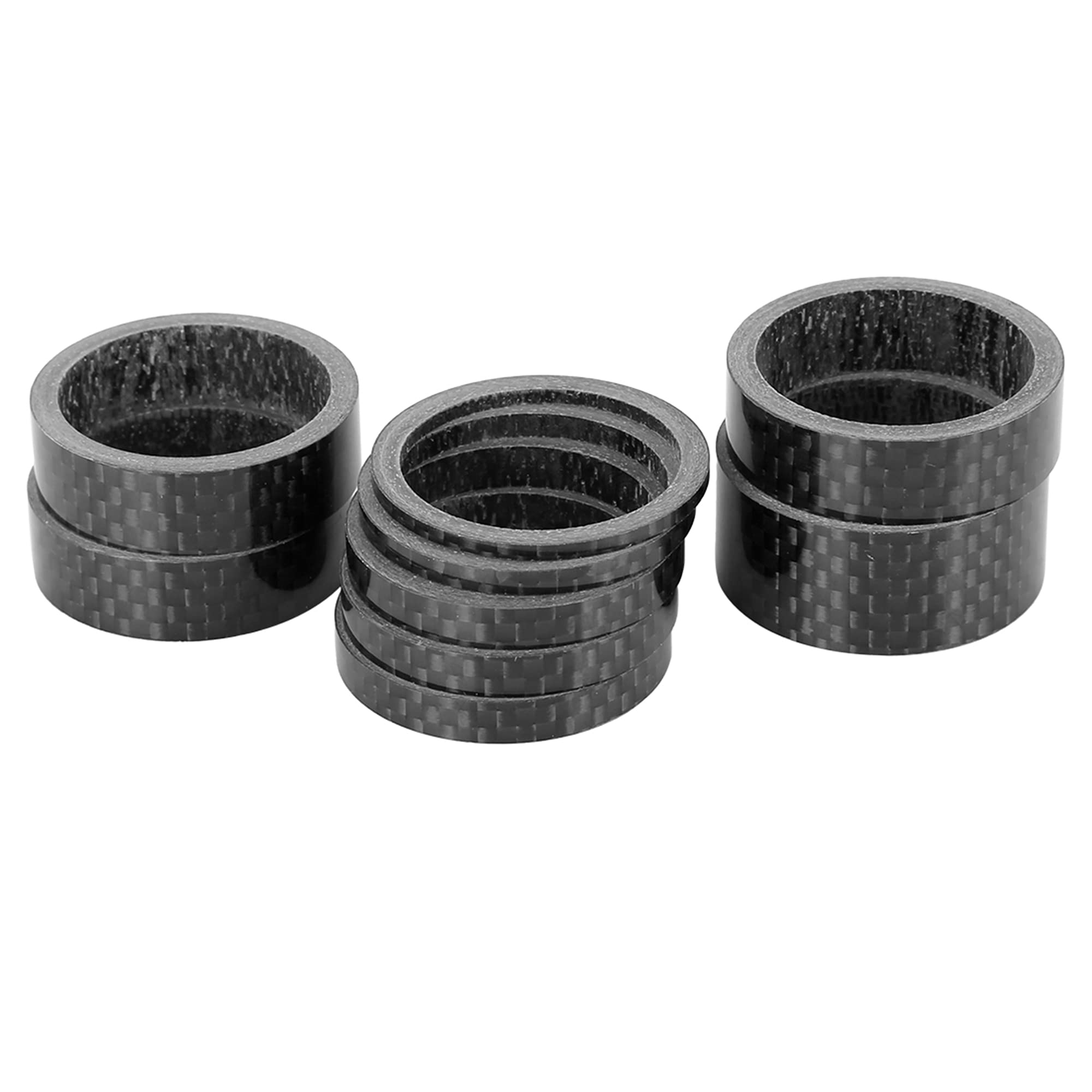 X AUTOHAUX 9pcs Headset Spacer Fit 1 1/8 Inch Stem for Bike 2 3 5 10 15mm