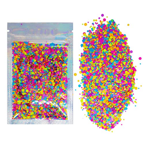 10 Grams ✮ Neon Rainbow Chunky Matte Glitter ✮ COSMETIC GLITTER ✮ Festival Rave Beauty Makeup Face Body Nail ✮ - Thumbnail 3