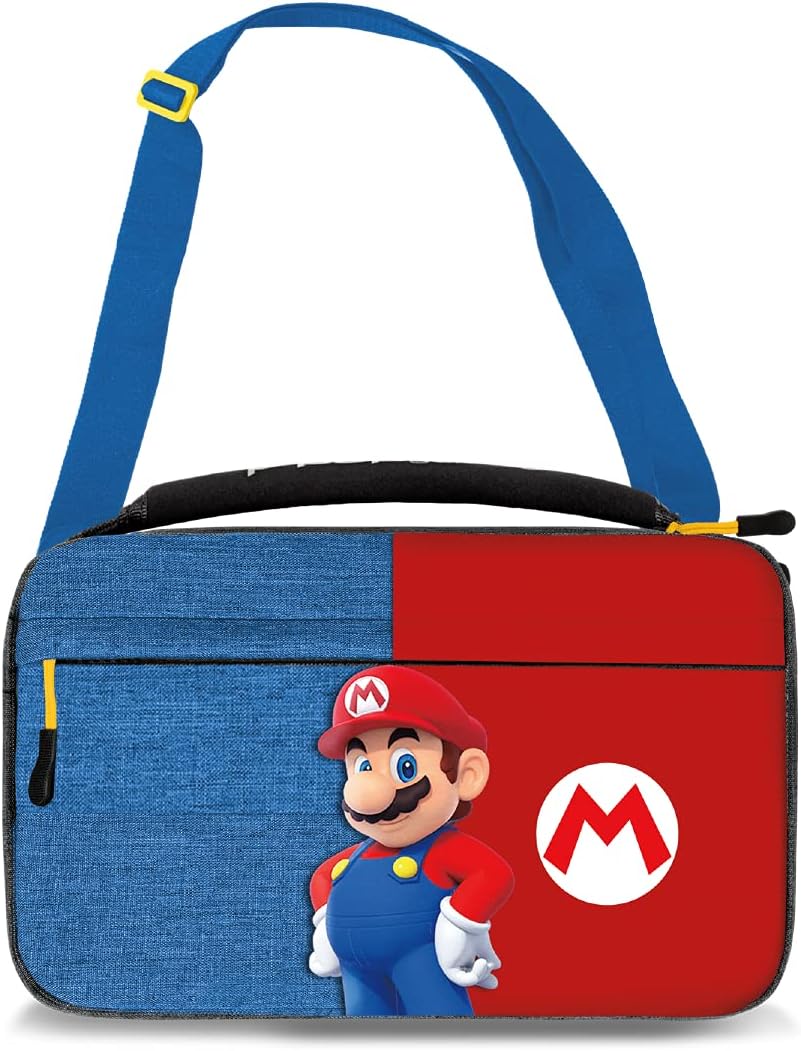 PDP Switch Commuter Case Mario Officially Licensed Semi-Hardshell PU Leather 14