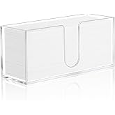 1PACK Paper Towel Holder, Countertop Paper Towel Dispenser Bathroom Paper Hand Towels Dispensers Clear Acrylic Napkin Holder Suitable for Z-fold, C-fold or MultiFold Trifold for Bathroom Kitchen