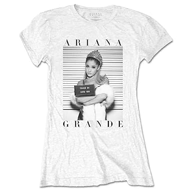 Ariana Grande Damen T-Shirt Weiß weiß