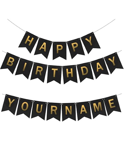 Unique Party - Bandierine In Carta Lavagna Nera 2,7m Con Gesso - Striscione Personalizzabile Per Feste E Decorazioni - 3