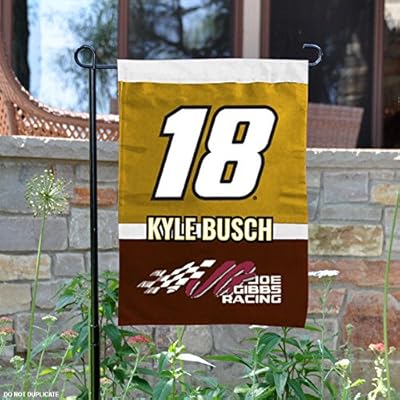 NASCAR Kyle Busch #18 Two Sided Garden Flag