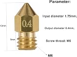 XIN-KYD 25pc MK8 Nozzle Set Brass Stainless Steel 0.2-0.8mm Ender 3 V2 CR-10 view 5
