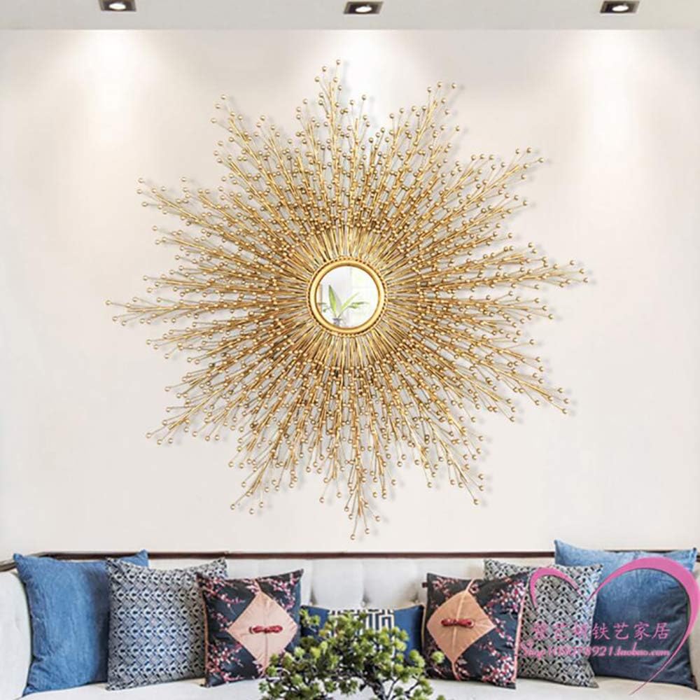 Luxury Metal Wall Mirror Big Sunburst 