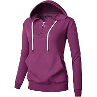 Women's Zip Up Hoodies - Solid Color & Color Block Lightweight Sweatshirt, Plus Size Available - View #3