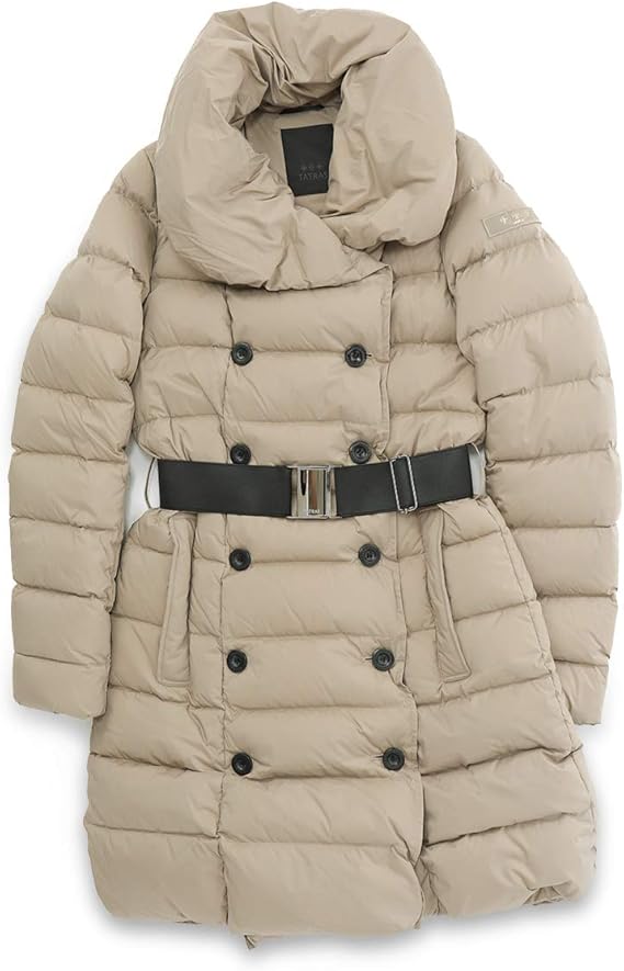 Amazon Tatras タトラス Lta19a4697 Agogna ダブルボタン ストレッチ ロング ダウンコート ダウンジャケット ベルト付き カラーbeige レディース Beige 5 並行輸入品 コート ジャケット 通販