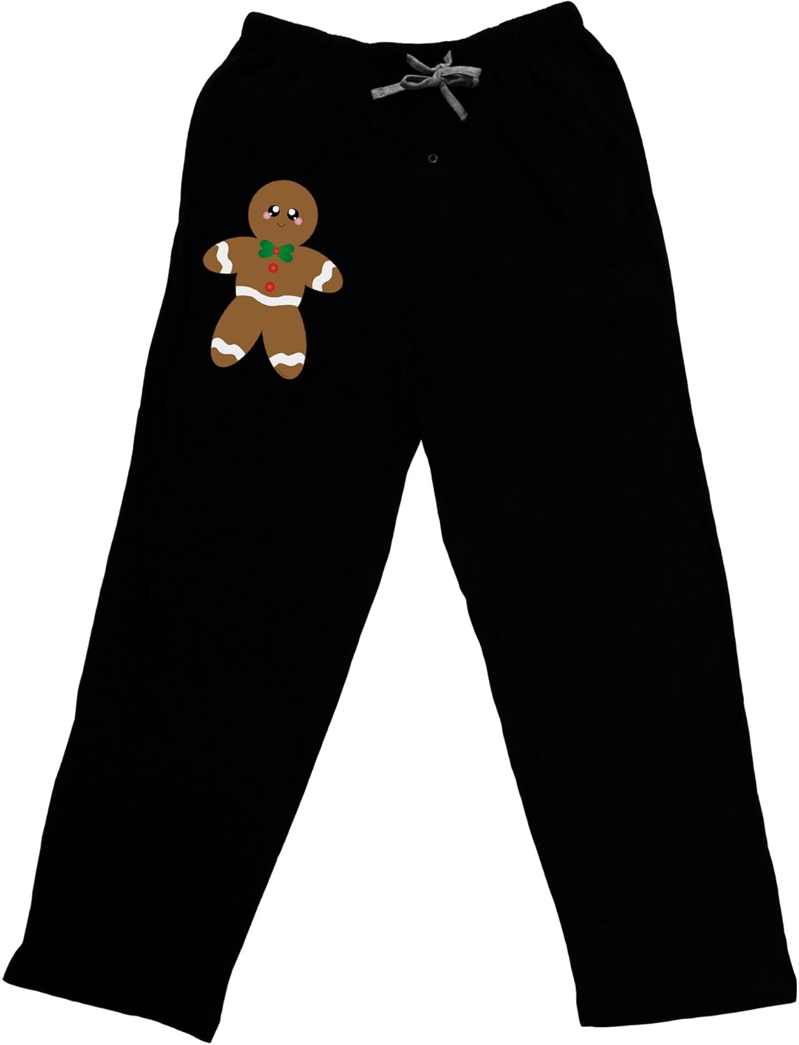 Cute Gingerbread Man Christmas Adult Lounge PantsBlack at Amazon Men’s