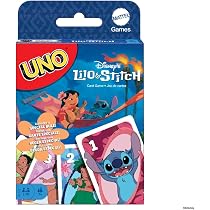 Mattel Games UNO Disney's Lilo and Stitch Card Game for Kids