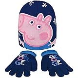 Official Peppa Pig George Hat And Gloves Set In Blue Desertcart