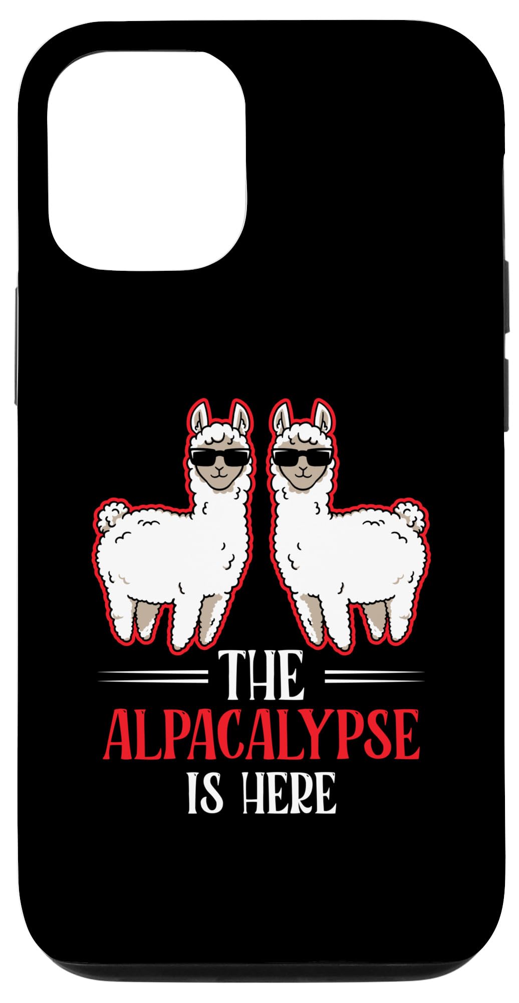 iPhone 14 Alpacalypse or Llamageddon Alpaca Llama Animal Fan Design Case
