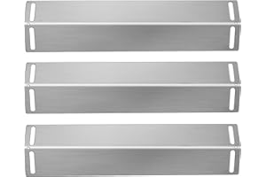 Folocy 16 1/2 Inch Grill Heat Plates Shield Burner Covers BBQ Gas Grill Replacement Parts, Heat Tent for Charbroil 463211513, 463211514, 463211512, BBQ Grillware GGPL-2100, GGPL2100, Smoke Canyon