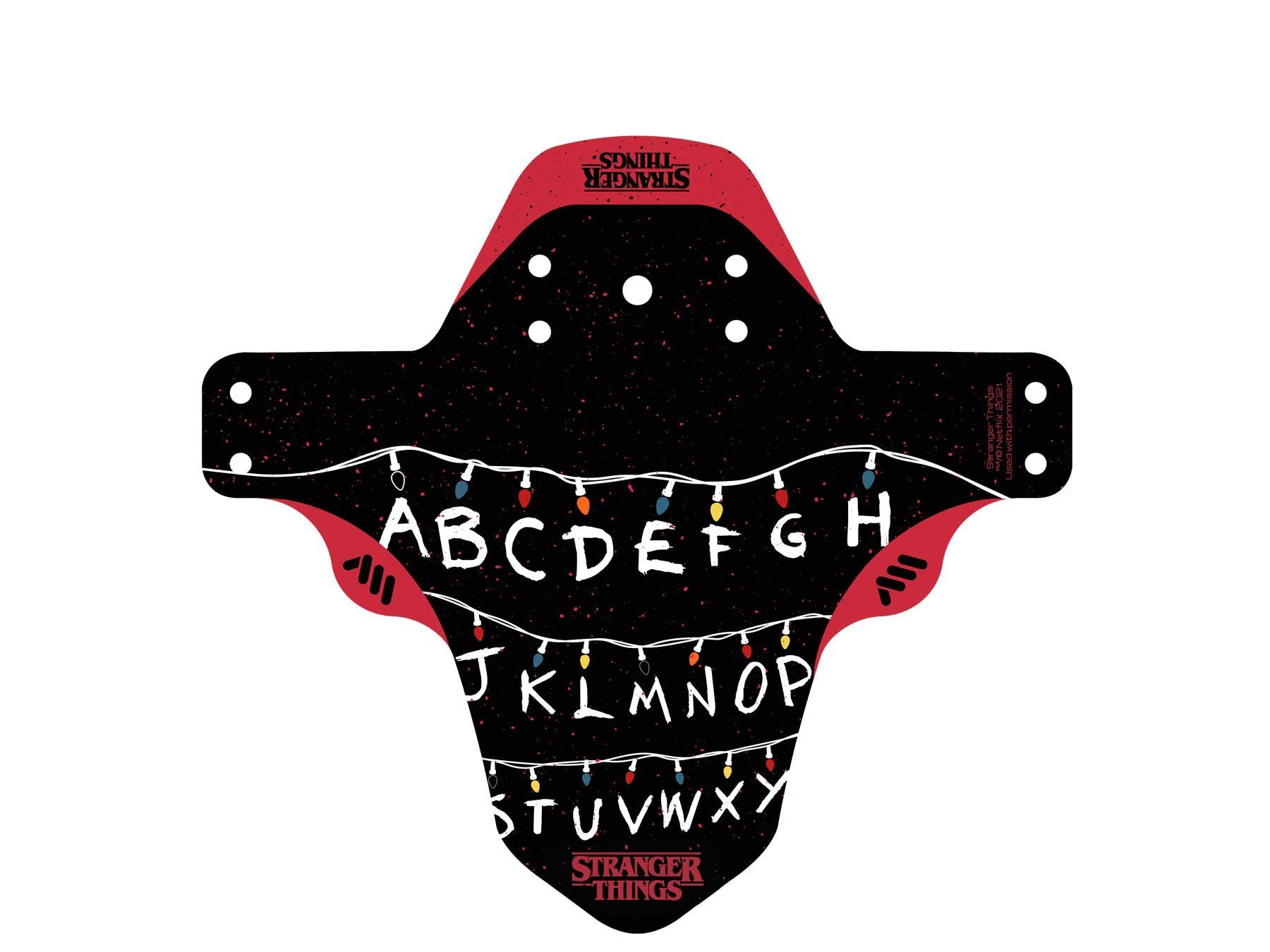 All Mountain Style AMS Front Mudguard – Fits 26’’,27.5’’,29’’, Stranger Things Lights