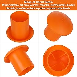 Acrux7 Rebar Caps 60Pcs Rebar Safety Caps Plastic