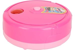 TIKATARER Simulation Robot Sweeper, Pink Automatic Cleaning Toy, Vacuum Cleaner Educational Sweeping Robot with Lights, Ideal