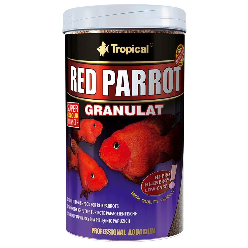 RED PARROT 1000ml / 400g - granules - colour-enhancing granules for red parrot & cichlidae fish