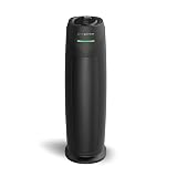 GermGuardian HEPA Air Purifier for Home, Large Rooms Up To 743 Sq. Ft. with HEPA PURE Air Filter, Air Quality Monitor & UV-C Light, AC4880B, 22" Tower, Black