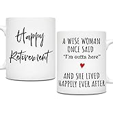Retirement Gift for Woman, Funny Retirement Gifts, Gag Farewell Gift for Women 2025, Coworkers, Friends, Teacher, Boss, Nurse, Sisters, Mom, Retired Gifts for her - 11 Oz Coffee Mug