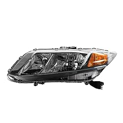 TRQ 2 Piece Headlight Assembly Set Driver