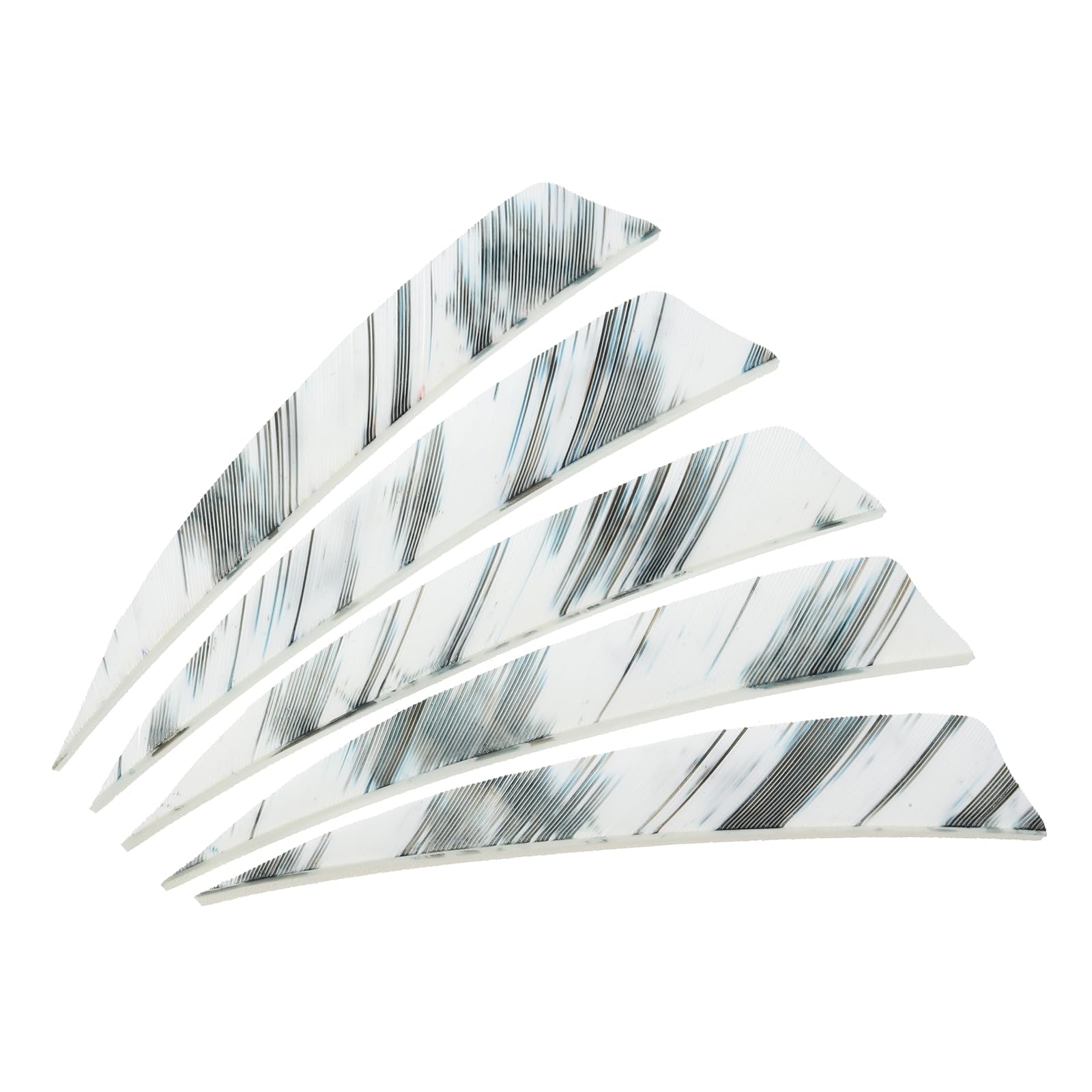PATIKIL Shield Cut Vanes, 20 Pack 4 Inch Archery Arrow Fletch Turkey Feather Fletch Right Wing Fletching for DIY Target Shooting, White