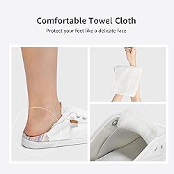 STQ White Slip On Sneakers for Women Low Top