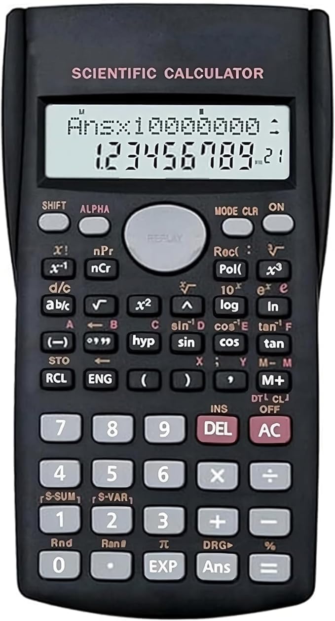 Scientific Calculator for Secondary School With 240 Functions Enhance Learning 2 Line Display with an Electronic Scientific Calculator - Perfect for School, Precise Calculations, Calculating Tools