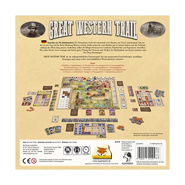 Pegasus Spiele 54590G - Great Western Trail (eggertspiele) – Bild 4