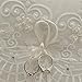 Amajoy 19x19 cm Satin and Lace Wedding Ring Pillow Cushion Embellished with Bow , 7.5 Inch Ring Bearer for Beach Wedding, Wedding ceremony