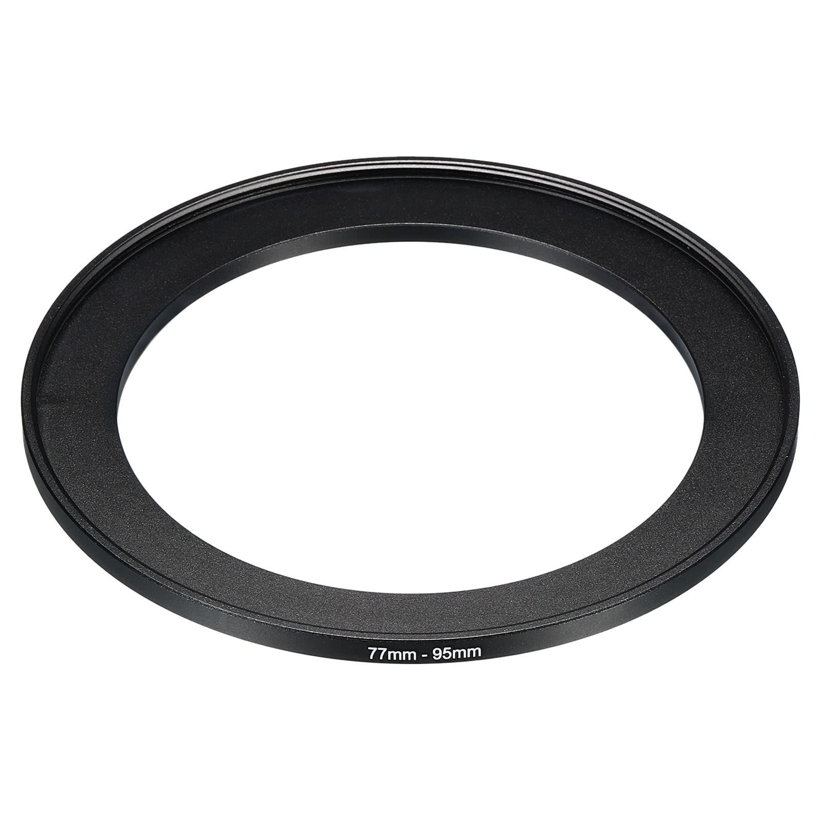 PATIKIL 77mm-95mm Metal Step Up Ring, Camera Lens Filter Adapter Ring Aluminum Filter Adapter Ring for Camera Lenses Hood, Black