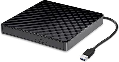 ZZOSRDR USB 3.0 External CD DVD Drive RW Writer Burner Player for Laptop Mac