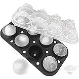 Round Ice Ball Mold for Whiskey Sphere Ice Cube Maker with Lid - No Leaking & BPA Free