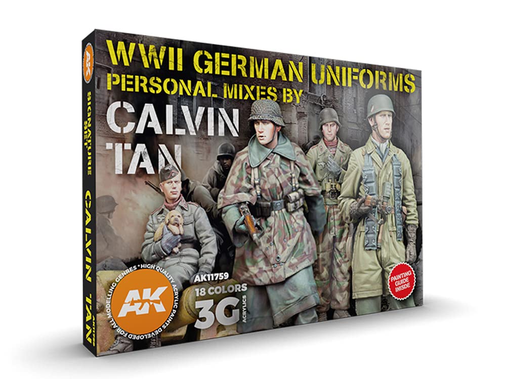 AK Acrylics 3Gen Set AK11759 Calvin TAN Personal MIXES Set (18x17ml)