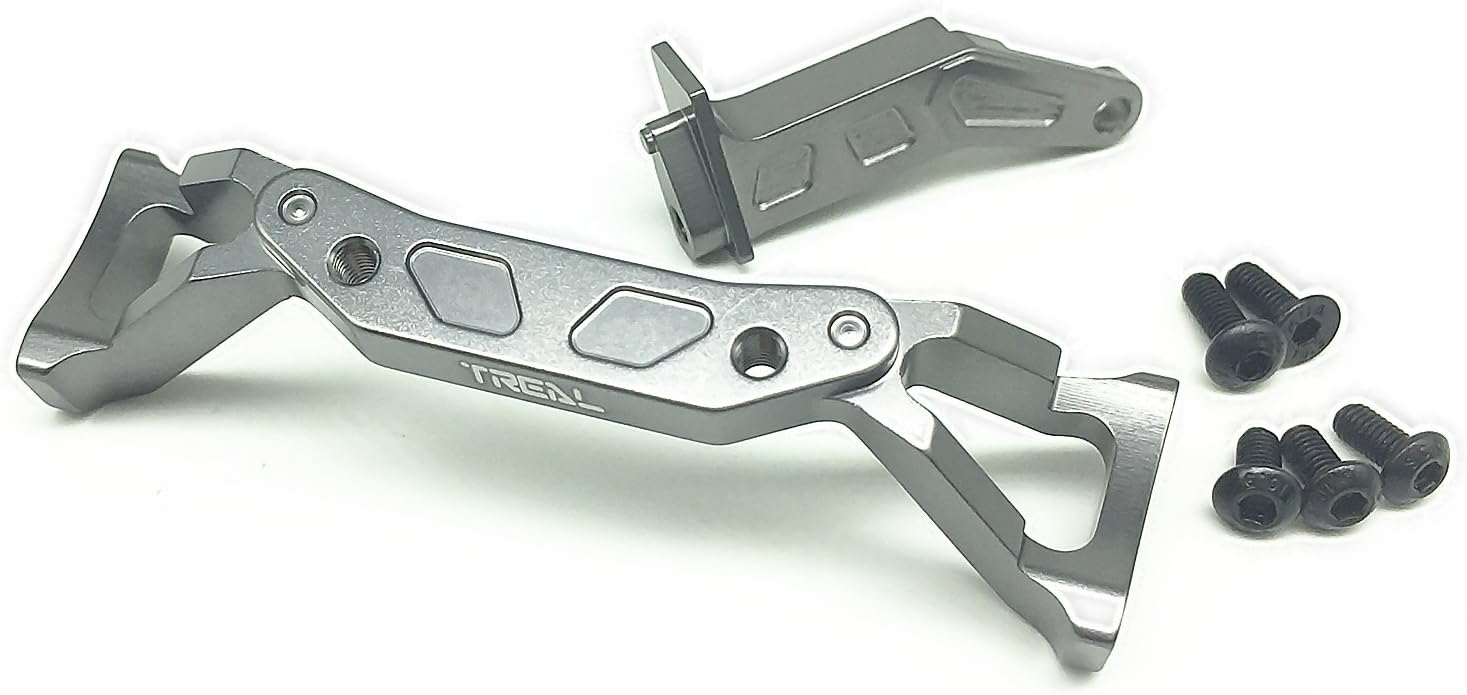 Treal Alloy Front Frame Brace Set for Axial SCX10 II -Gray