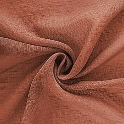 Terracotta Valances for Windows 1 Panel Pocket