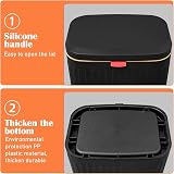TESIN 8 Liter Hanging Kitchen Compost Bin with Inner Bucket Black view 3