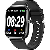 Smart Watch for Men Women SmartWatch 1.83" for iPhone Samsung Android Phone Compatible, Fitness Tracker Watch with Pedometer, Heart Rate/Sleep Monitor, Blood Oxygen, IP68 Waterproof