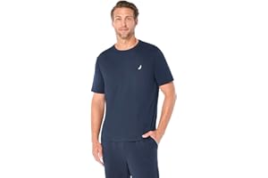 Nautica Men's Short Sleeve Crew Neck Soft Knit Sleep Tee