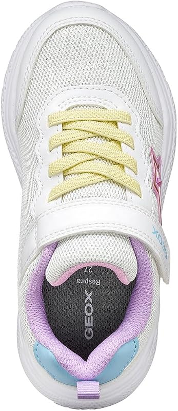 J SPRINTYE Girl A Sneaker, White/Multicolor, Talla 24 EU