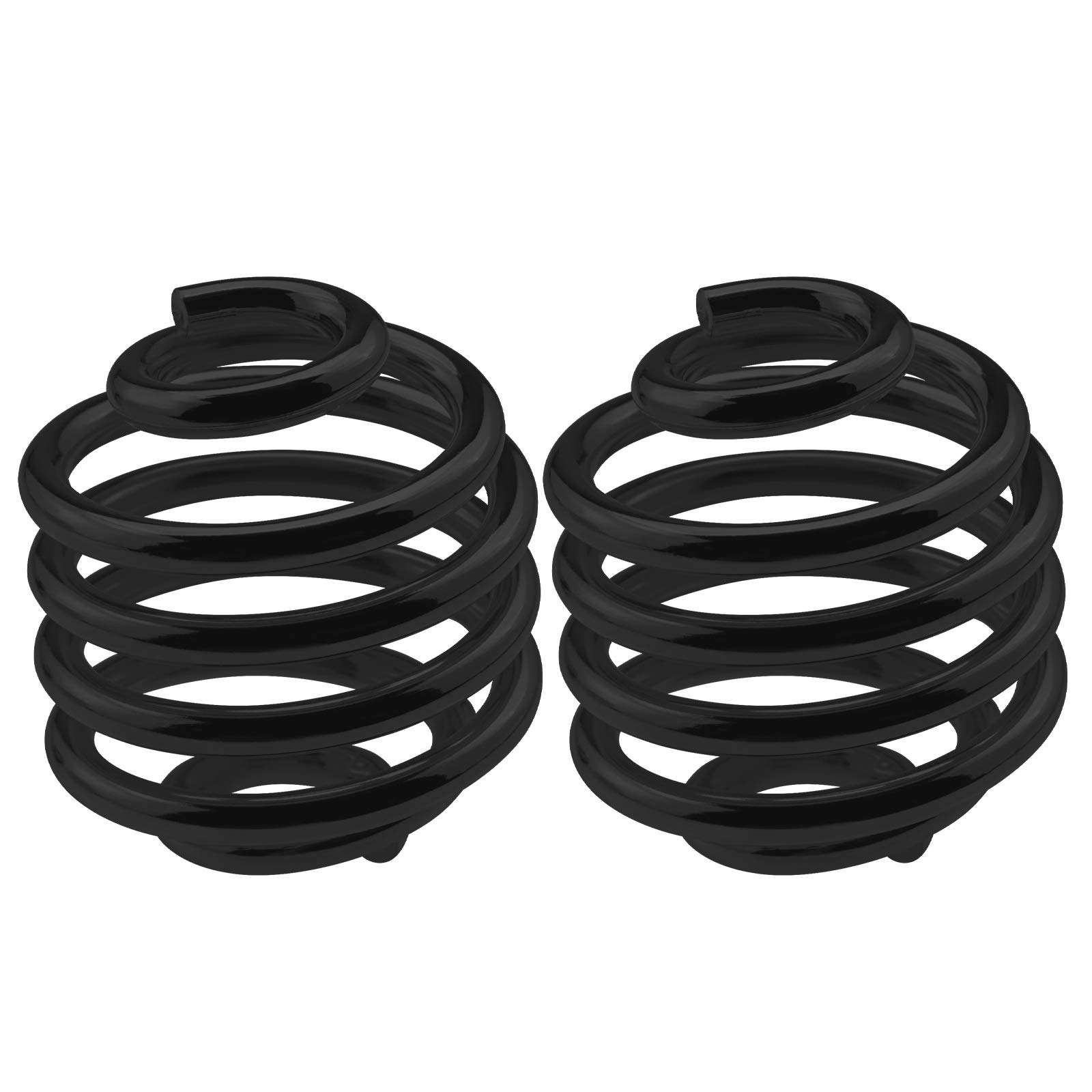 Create idea Pair of Black Solo Seat Springs 2 Inch Steel Retor Vintage Old School Style Barrel Shape Spring Seat Mounting Fit for Motorcycle Bobber Chopper Custom