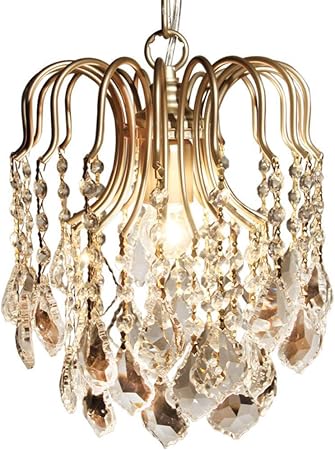 ZSML Moderne Mini Kronleuchter Kristall Deckenleuchte Unterputz