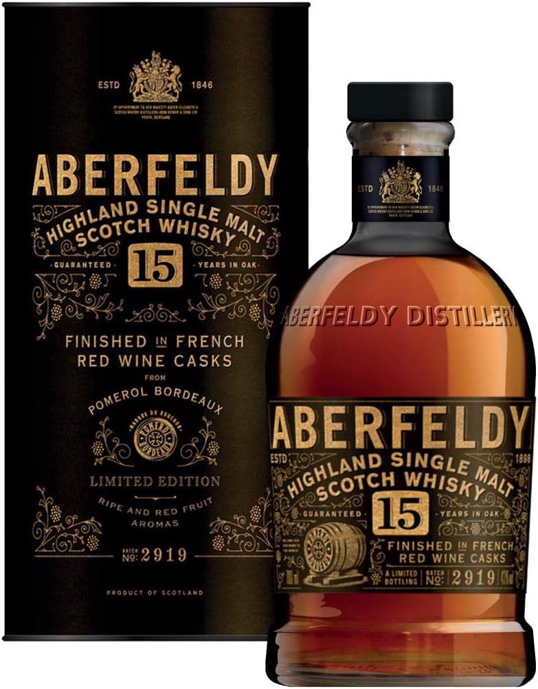 Aberfeldy Scotch Whisky Single Malt 15 Anni, Edizione Limitata 700 ml