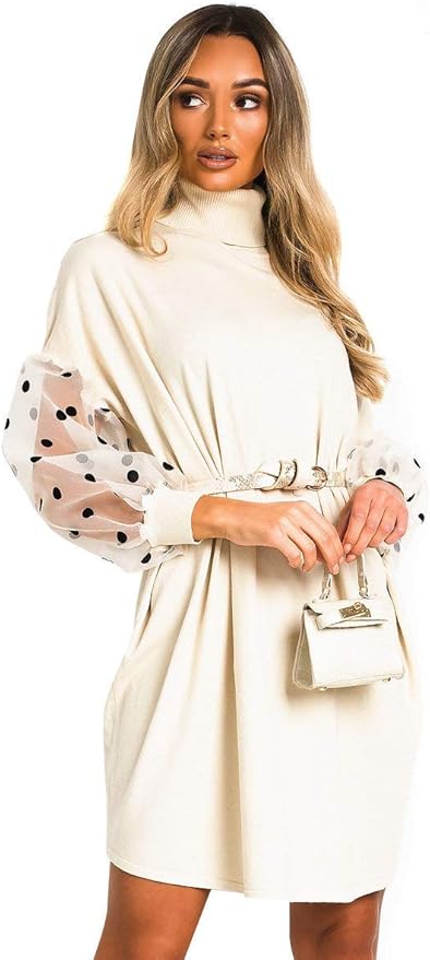 polka dot jumper dress