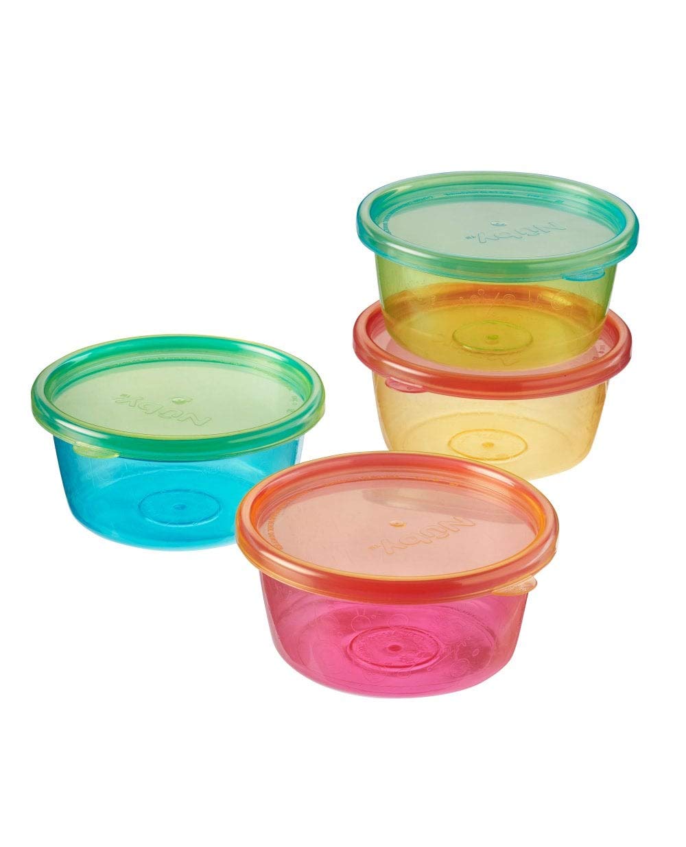 Nuby Stackable Bowls and Lids (Pack of 4) 94052