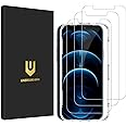 UNBREAKcable 3-Pack Screen Protector for iPhone 12 Pro Max, Double Shatterproof Tempered Glass [Easy Installation] [9H Hardness] [99.99% HD Clear] [Case Friendly] for iPhone 6.7 inch