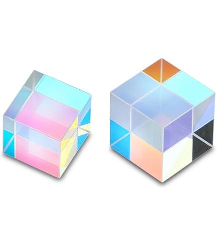 Amazon.com: HDCRYSTALGIFTS 20mm Glass Prism Cube RGB Dispersion