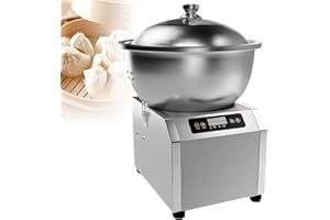 8KG(17.6LBS) Spiral Dough Mixer,Heavy Duty Commercial Dough Kneader with Removable Bowl & Timer, for Home Bakery and Pizzeria